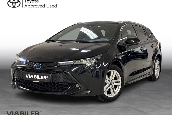 Sort Toyota Corolla fra 2020 set udefra