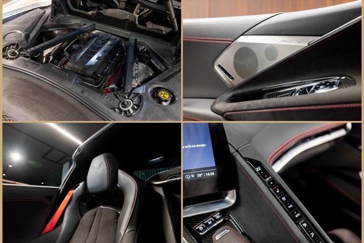 Hvid Chevrolet Corvette fra 2024
