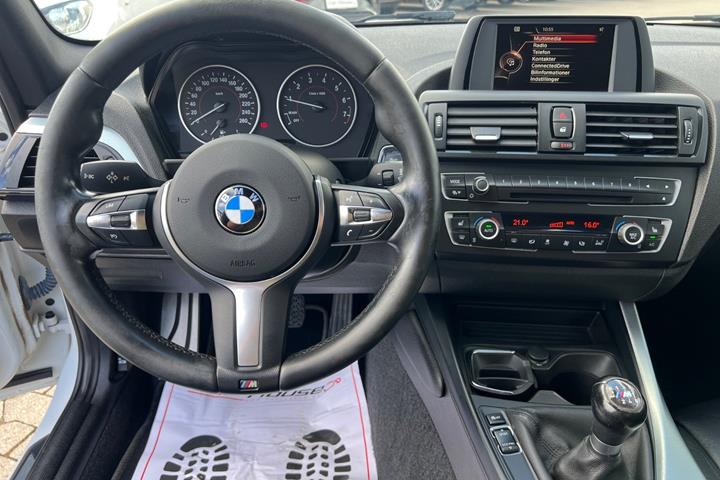 Hvid BMW 116i fra 2014