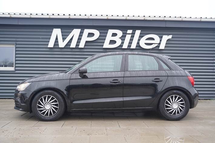 Sort Audi A1 fra 2014