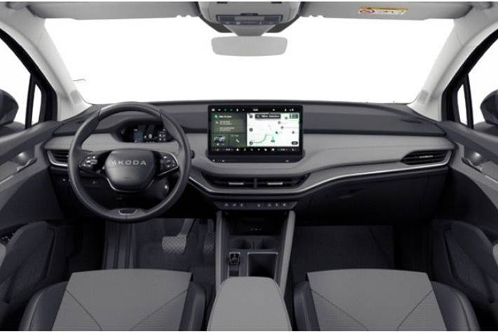 Grå Skoda Enyaq fra 2026