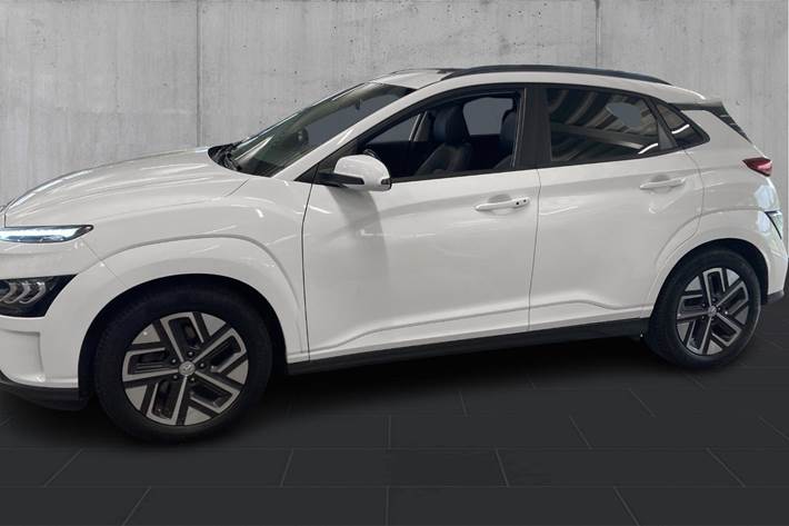 Hvid Hyundai Kona fra 2021