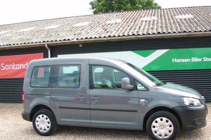 Grå VW Caddy fra 2012