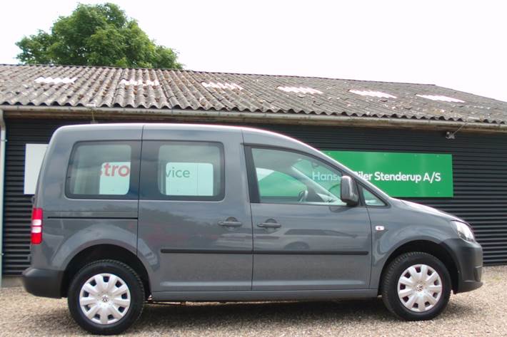 Grå VW Caddy fra 2012