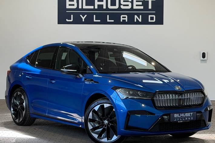 Blå Skoda Enyaq fra 2023
