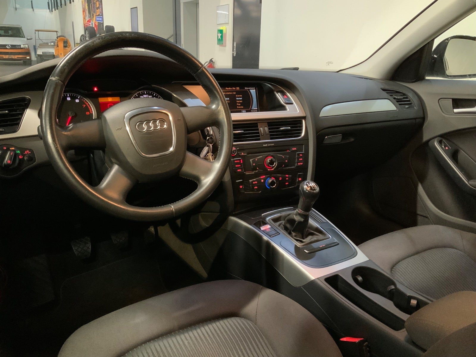 Sort Audi A4 fra 2008