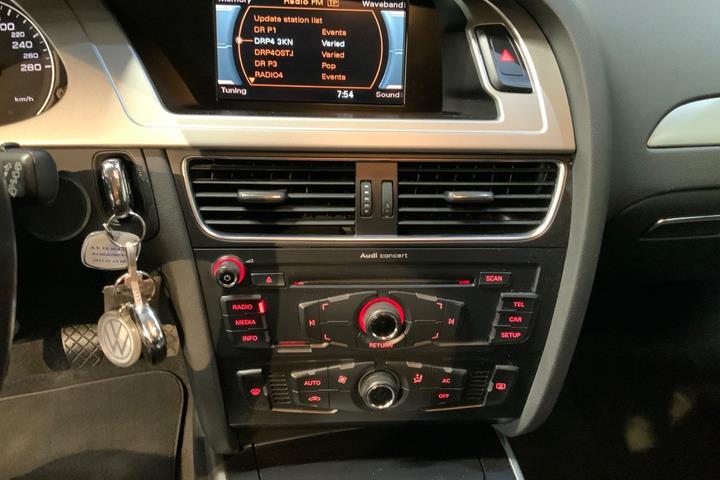 Sort Audi A4 fra 2008
