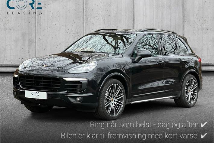 Sort Porsche Cayenne S fra 2018