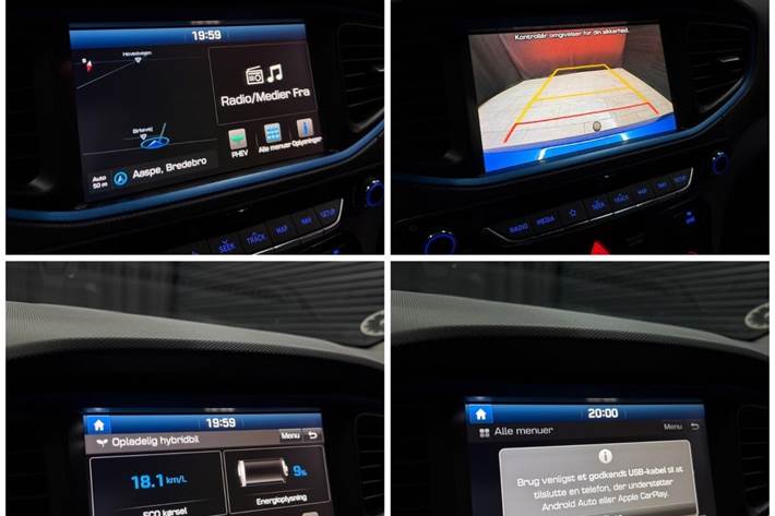 Blå Hyundai Ioniq fra 2017