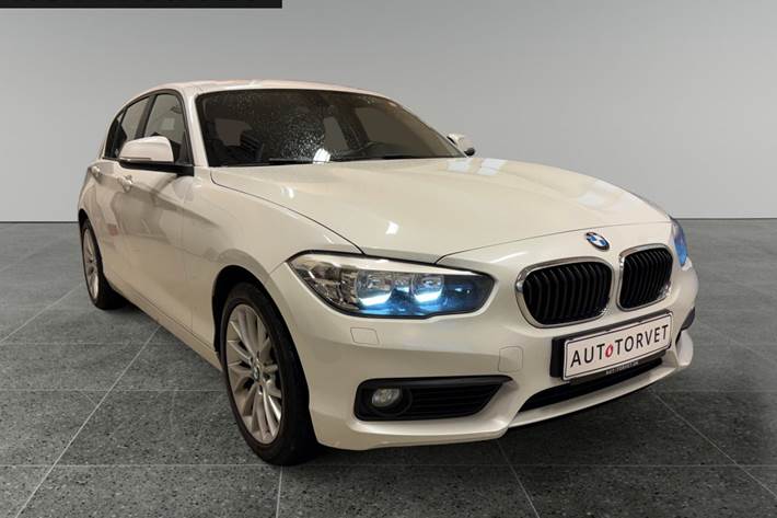 Hvid BMW 120d fra 2016