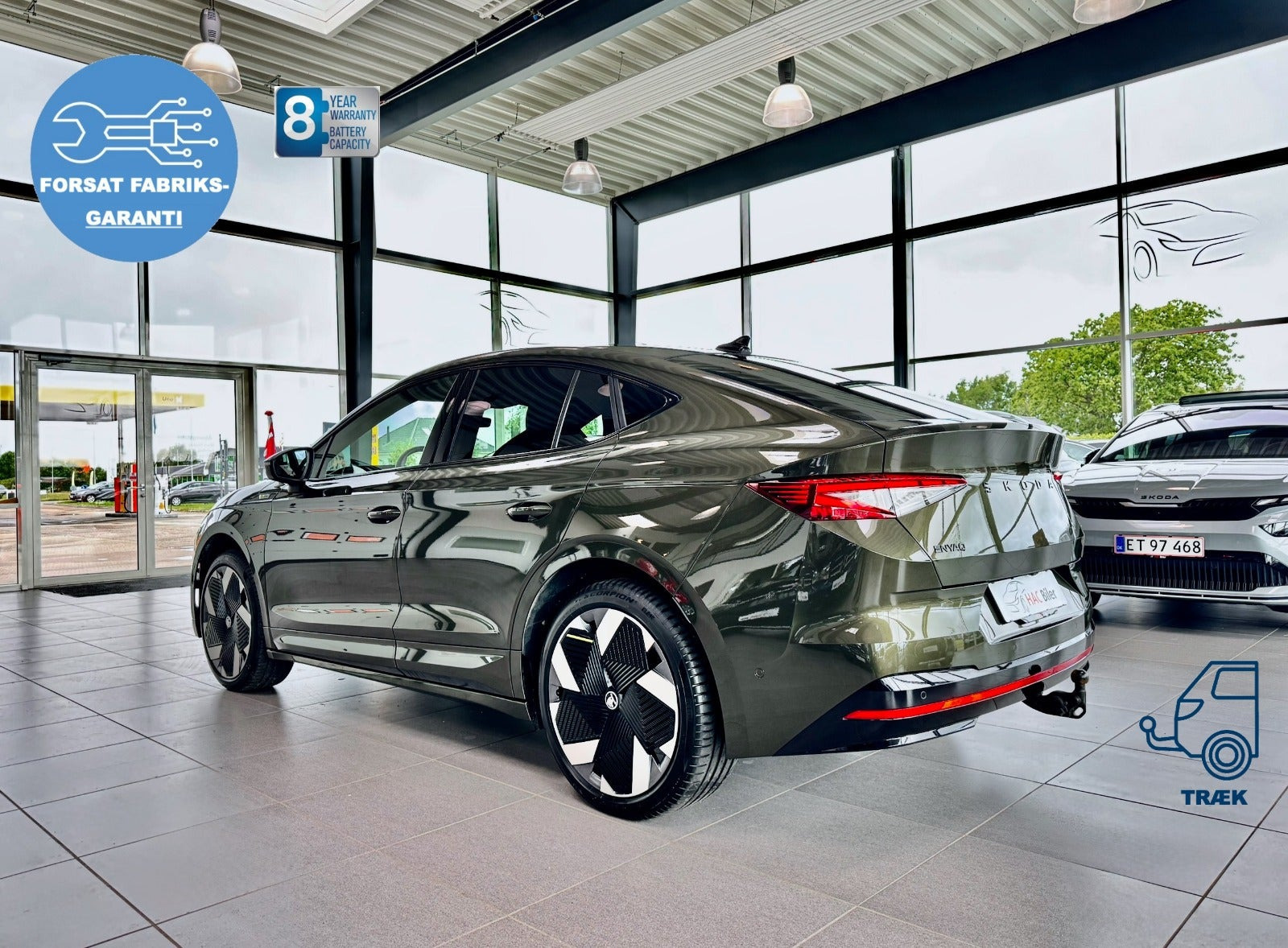 Grøn Skoda Enyaq fra 2026