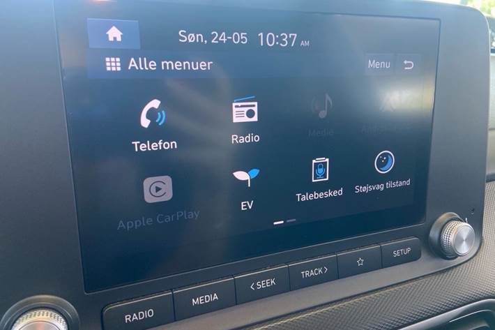 Hvid Hyundai Kona fra 2022