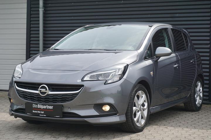 Grå Opel Corsa fra 2019 set udefra