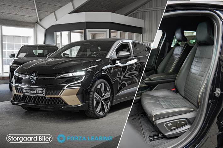 Sort Renault Megane E-Tech fra 2023