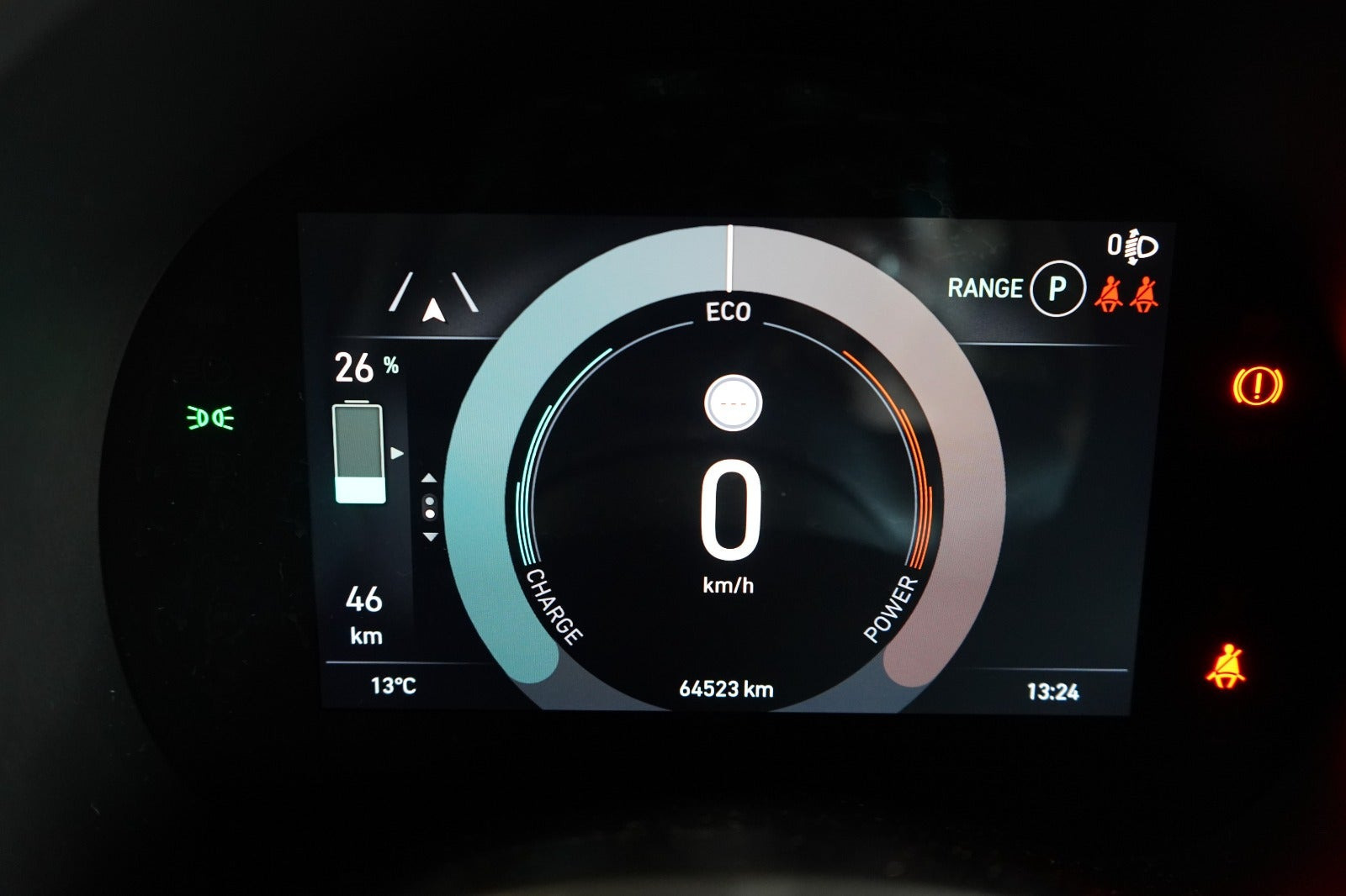 Grå Fiat 500e fra 2021