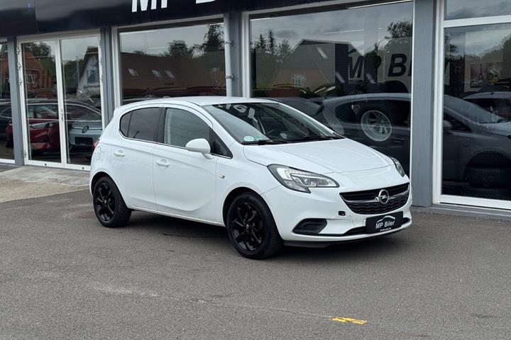 Hvid Opel Corsa fra 2017