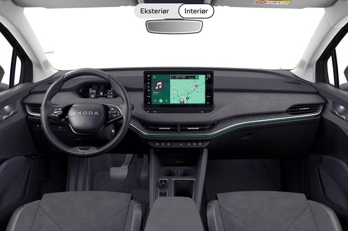 Grøn Skoda Enyaq fra 2026
