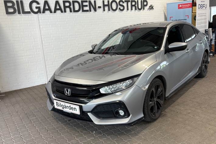 Sølv Honda Civic fra 2017