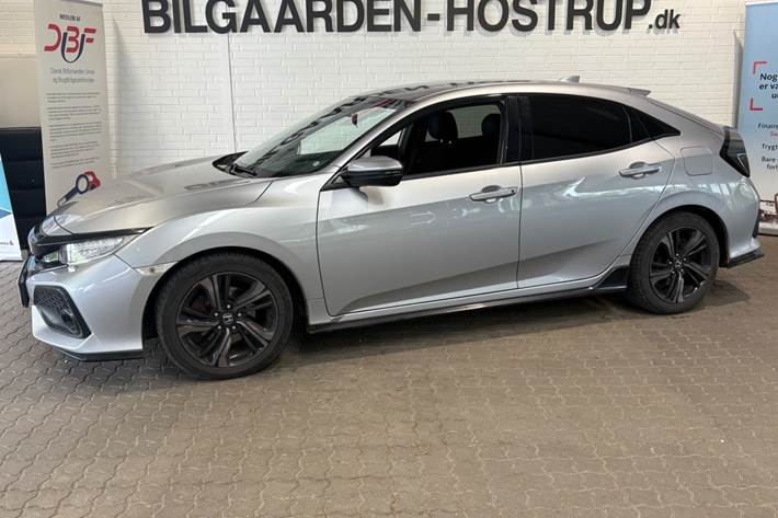 Sølv Honda Civic fra 2017