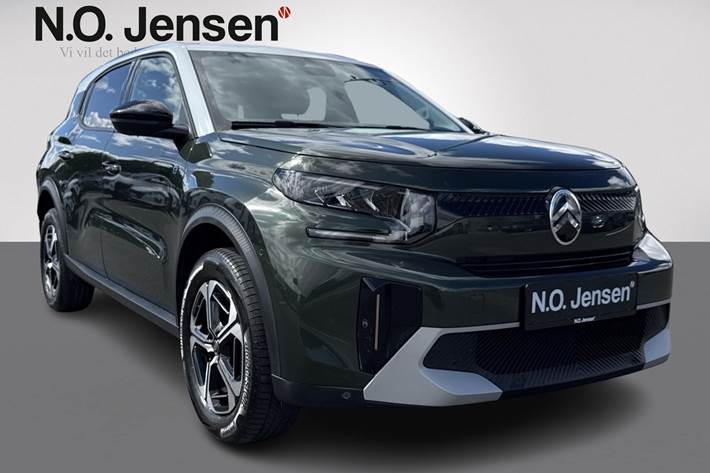 Grøn Citroën e-C3 Aircross fra 2025 set udefra