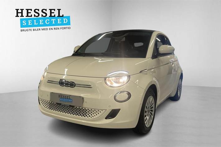 Hvid Fiat 500e fra 2023