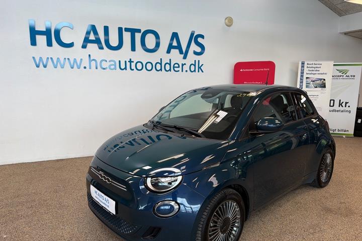 Grøn Fiat 500e fra 2021