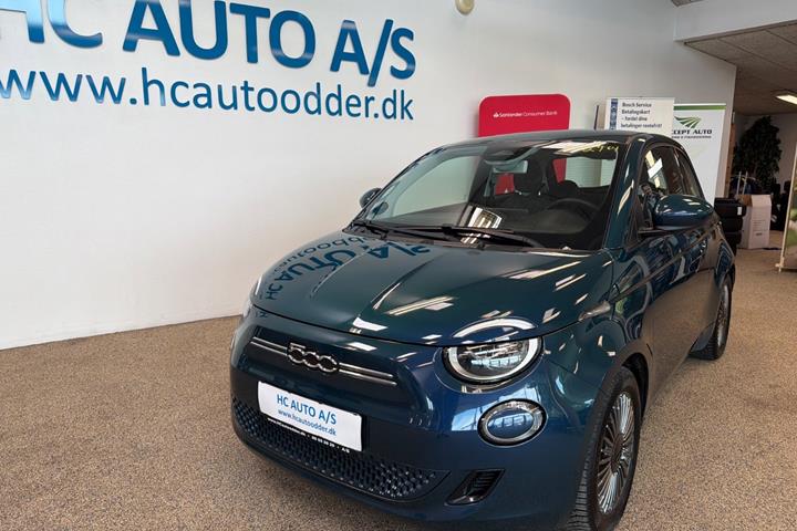 Grøn Fiat 500e fra 2021