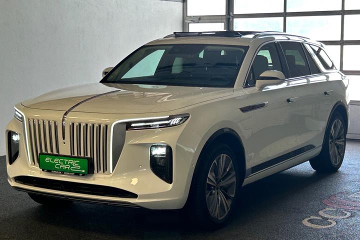 Hvid Hongqi E-HS9 fra 2024