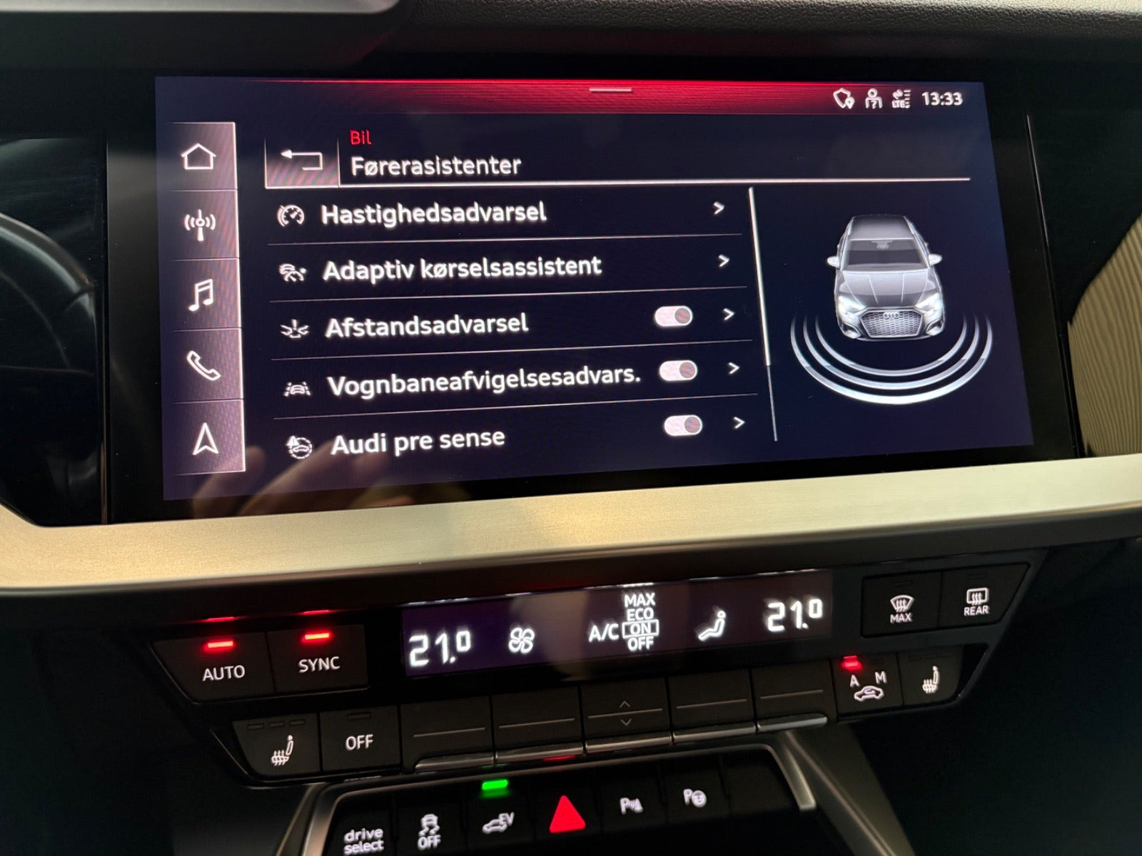 Sort Audi A3 fra 2021