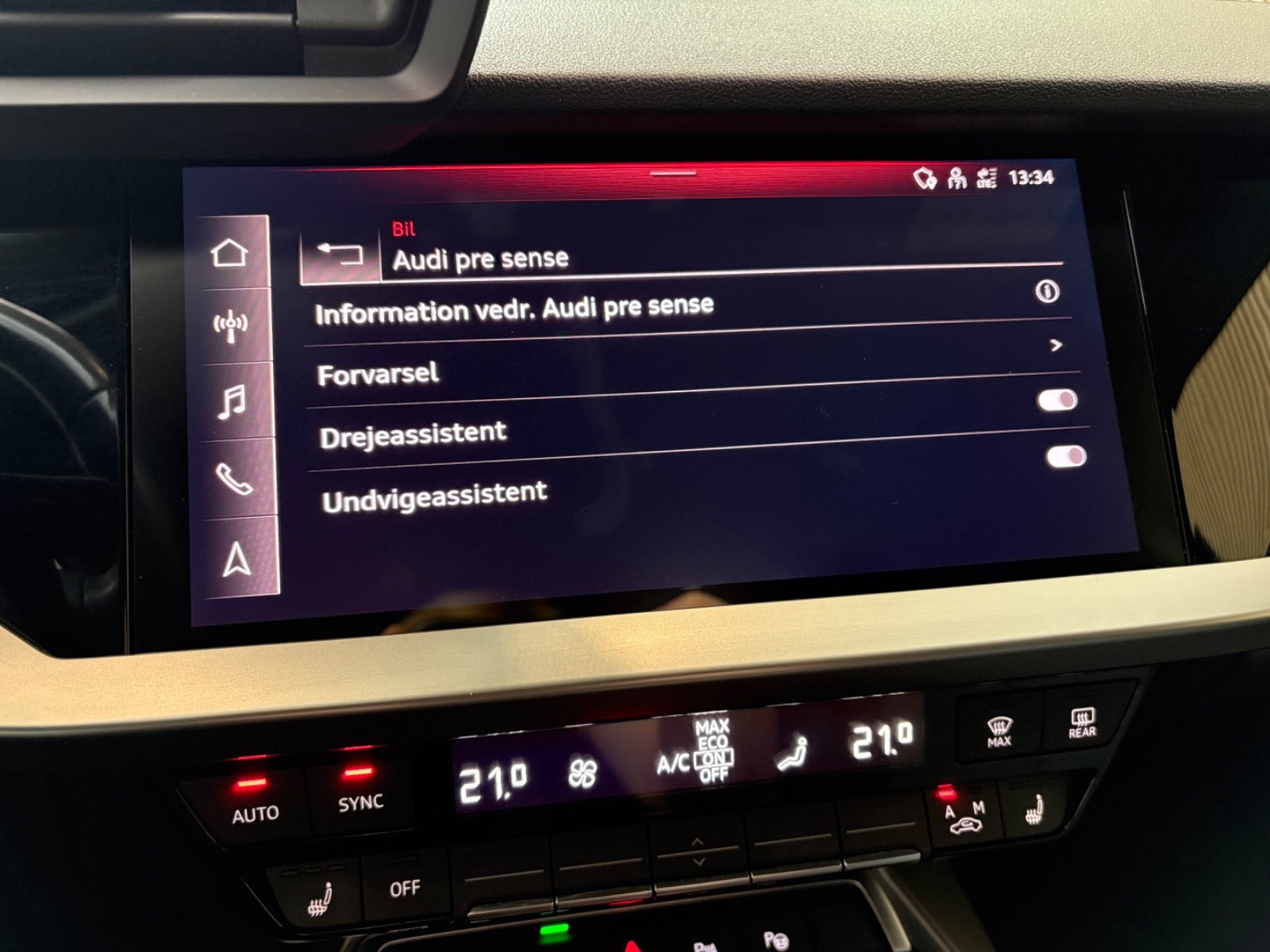Sort Audi A3 fra 2021