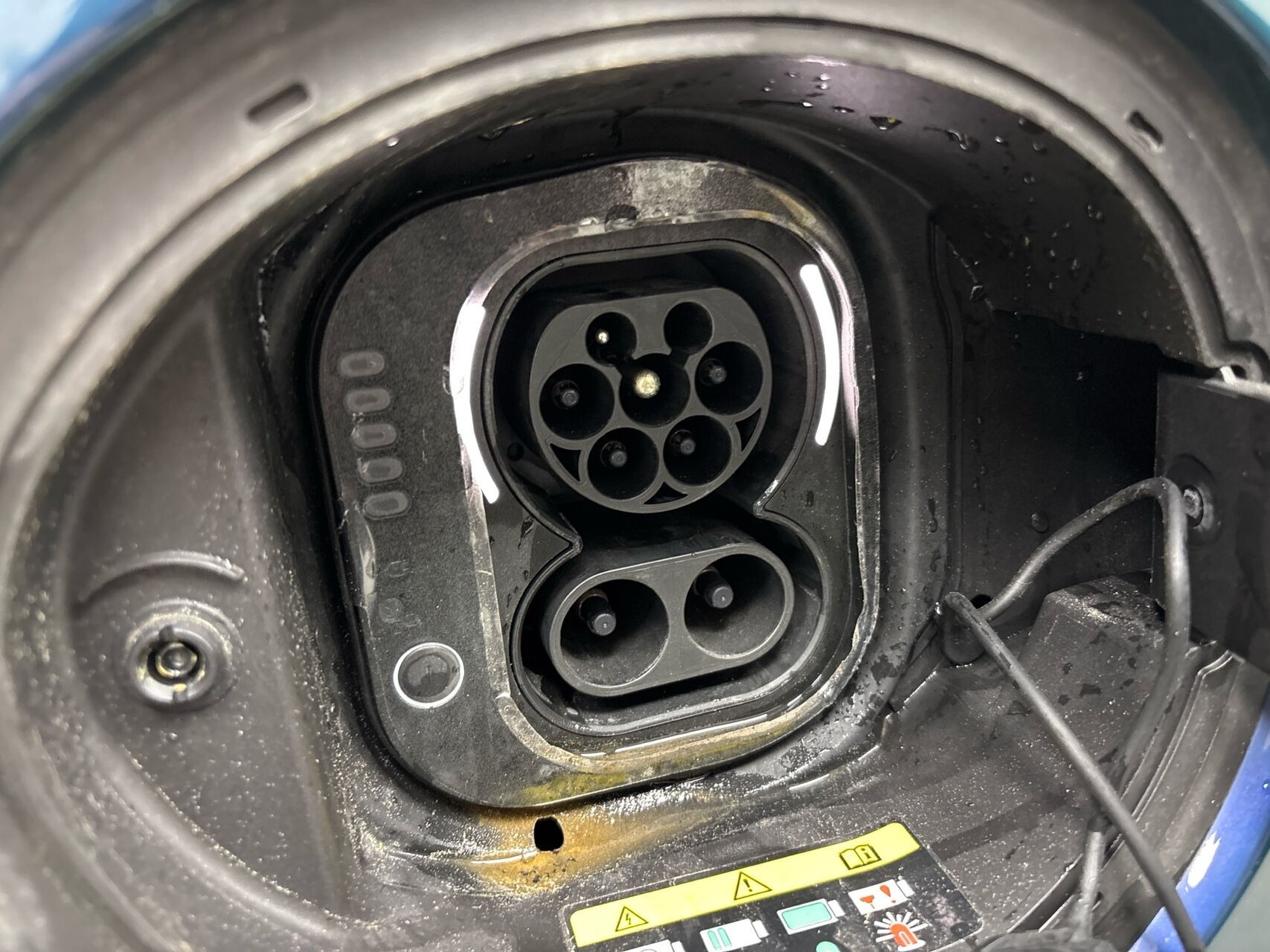 Grøn Fiat 500e fra 2023