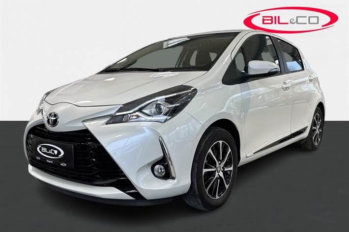 Hvid Toyota Yaris fra 2019