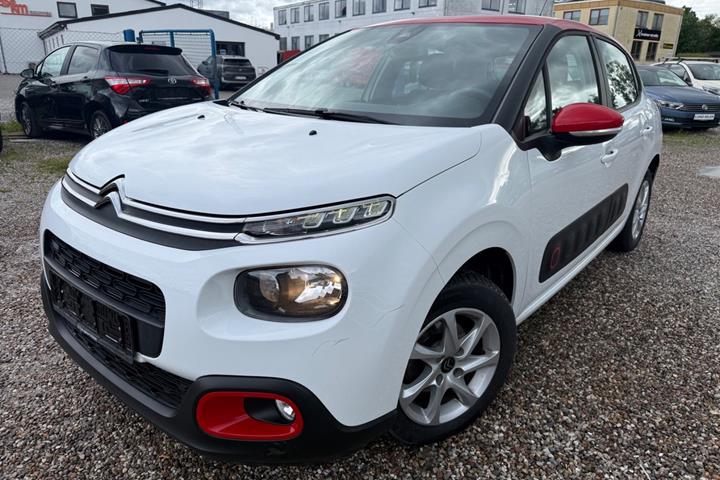 Hvid Citroën C3 fra 2017 set udefra