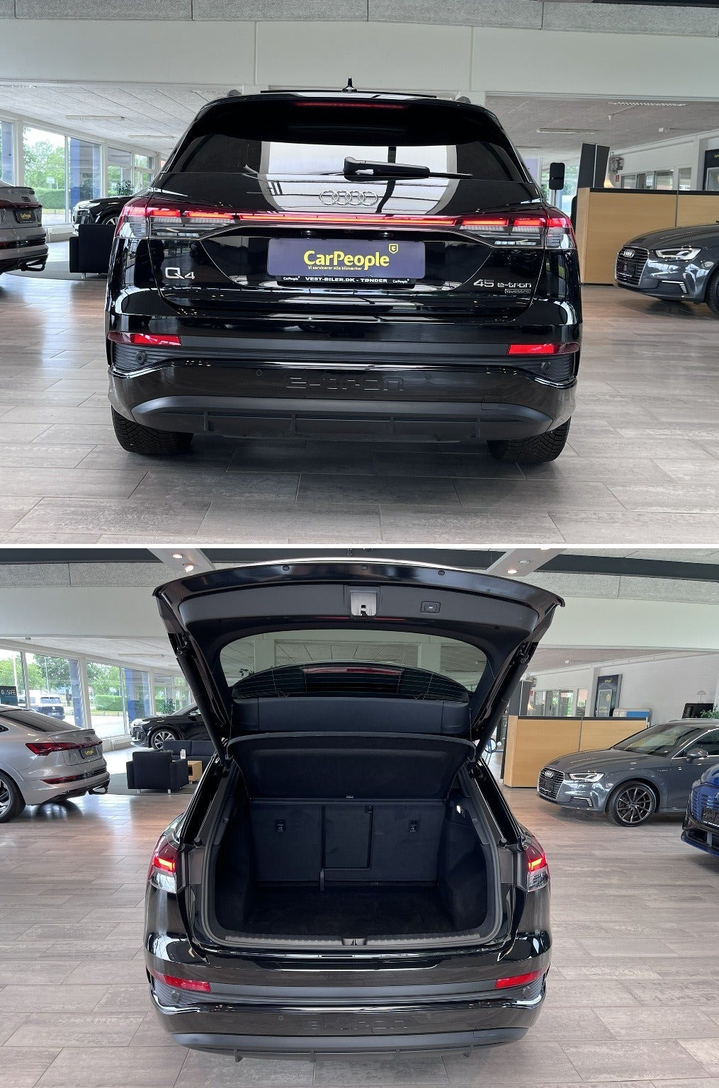 Sort Audi Q4 e-tron fra 2024