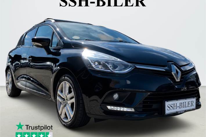 Sort Renault Clio IV fra 2019 set udefra
