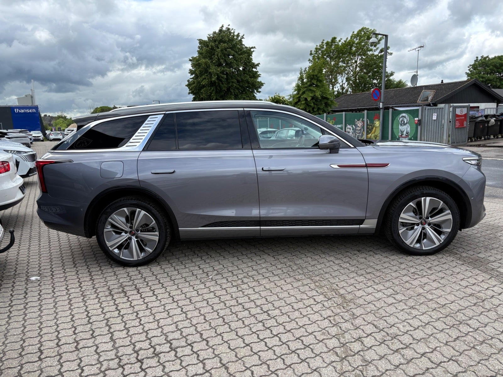Rød Hongqi E-HS9 fra 2024