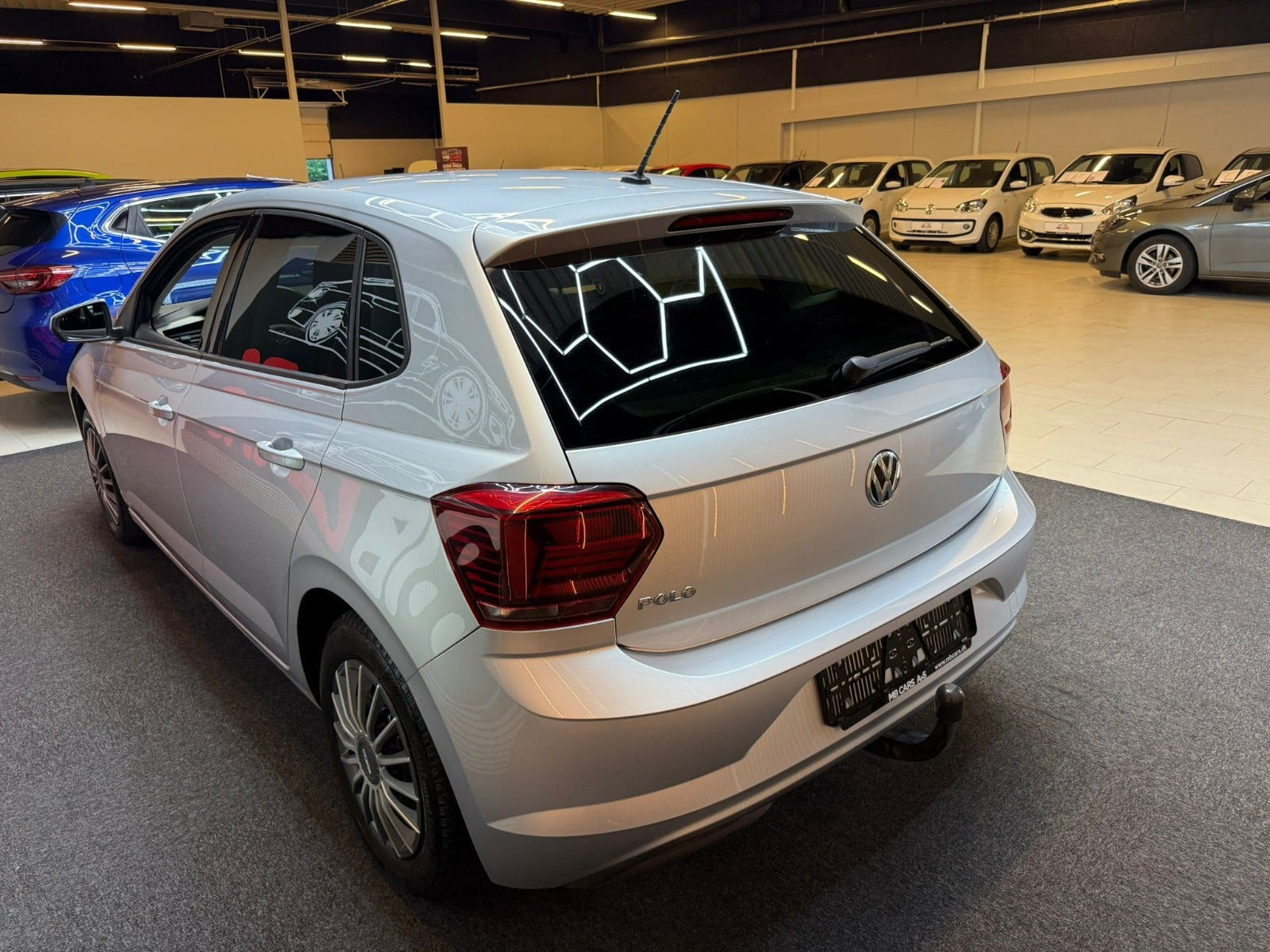 Sølv VW Polo fra 2019