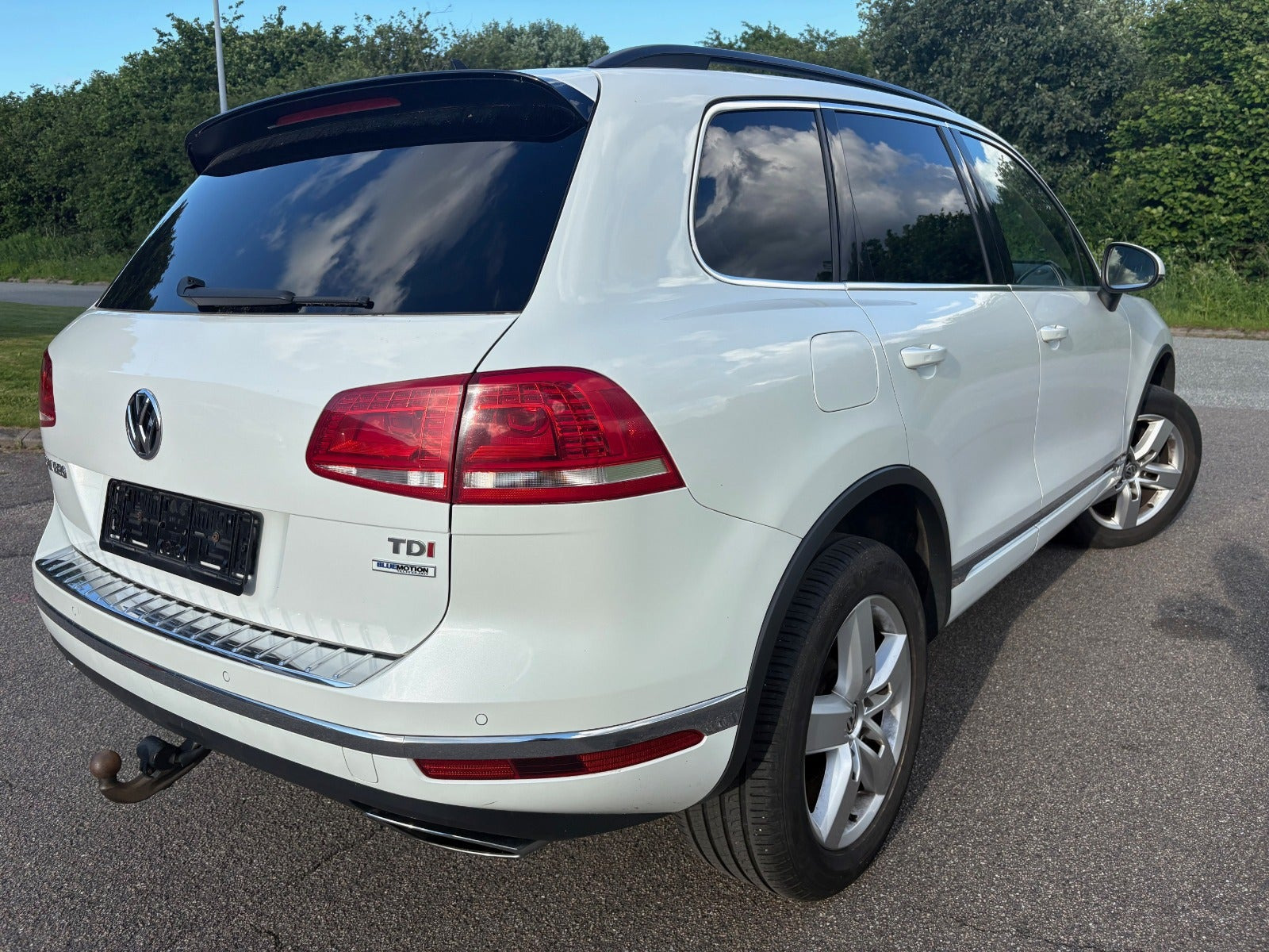 Hvid VW Touareg fra 2017