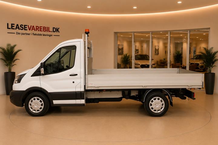 Hvid Ford Transit 350 L3 Chassis fra 2019