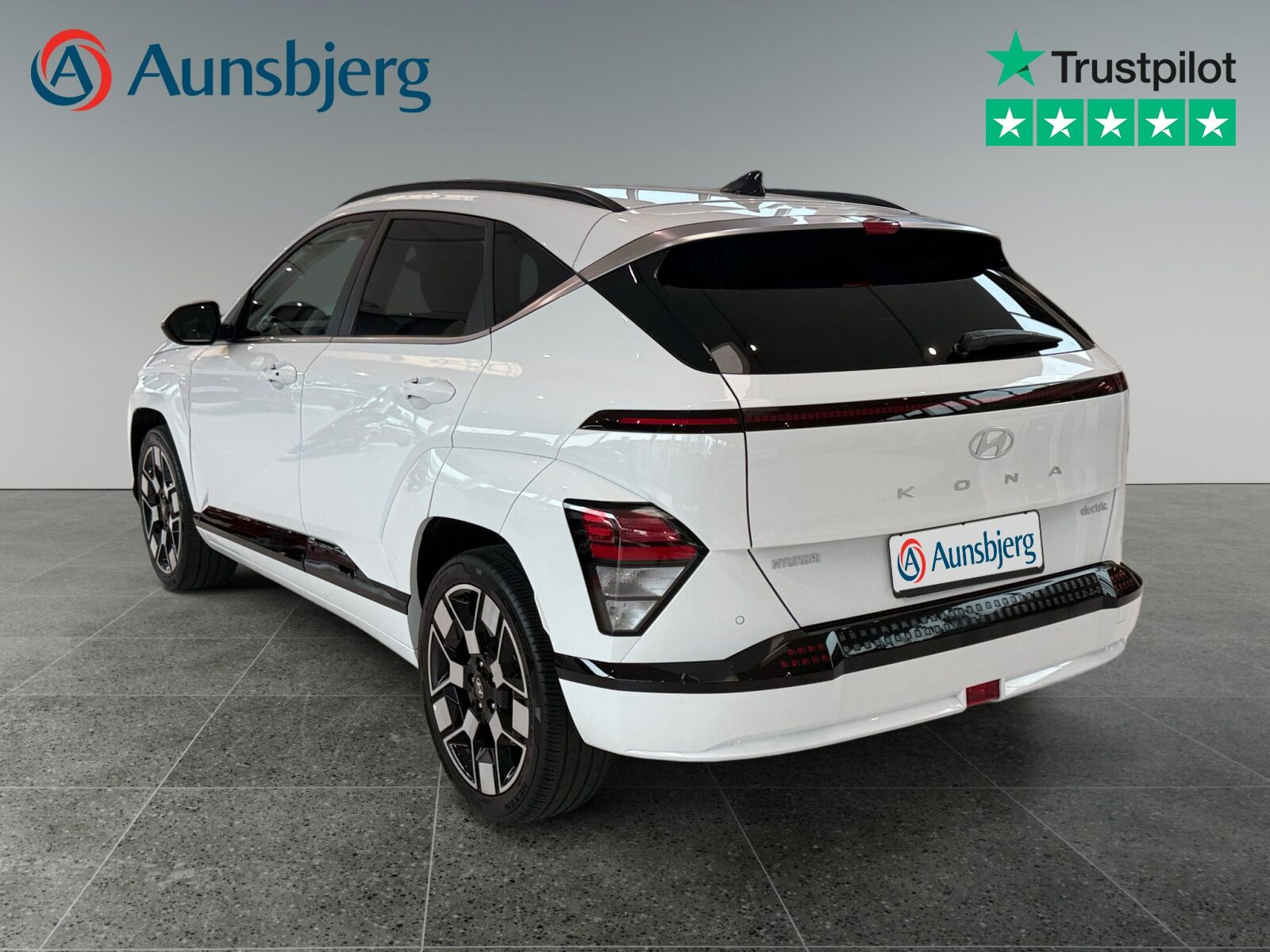 Hvid Hyundai Kona fra 2024