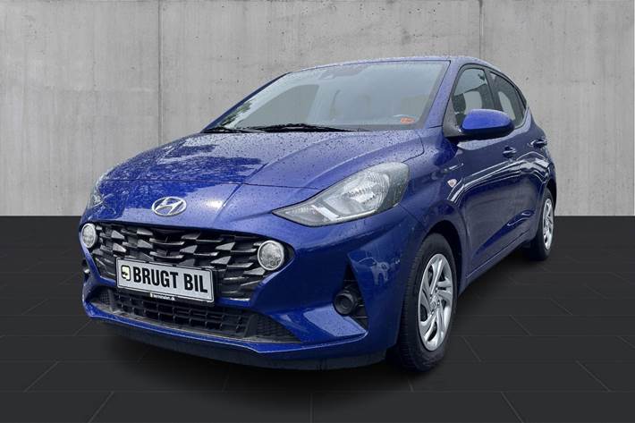 Blå Hyundai i10 fra 2022