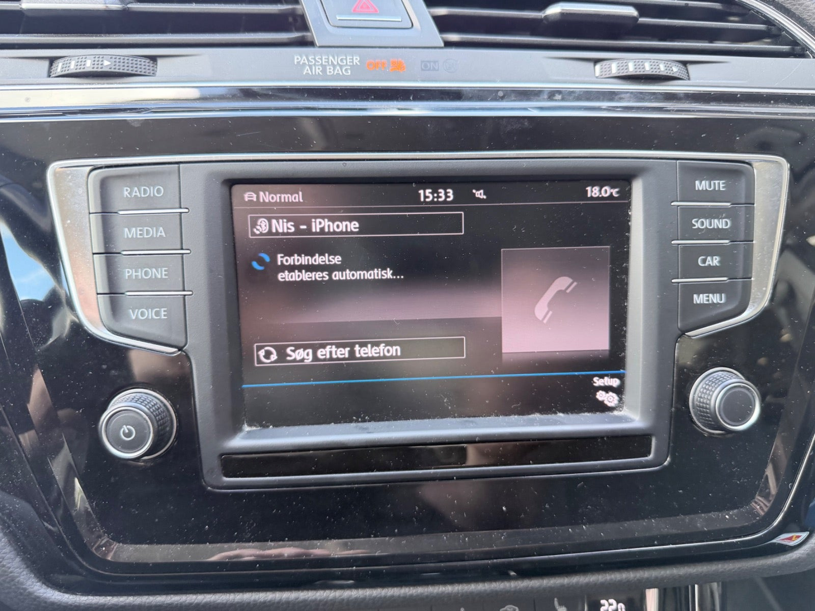 Sort VW Touran fra 2017