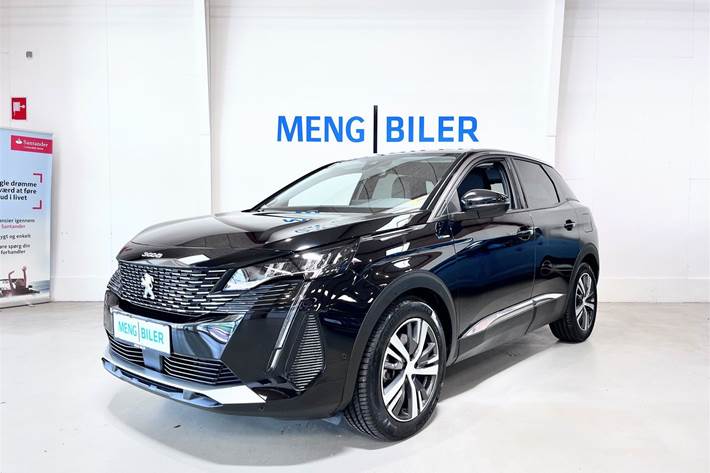 Sort Peugeot 3008 fra 2021 set udefra