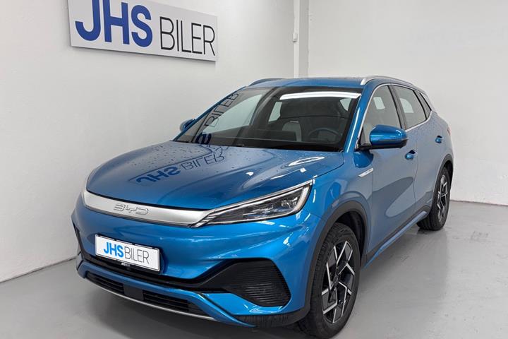 Blå BYD Atto 3 fra 2023 set udefra