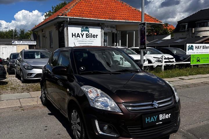 Brun Suzuki Swift fra 2015 set udefra