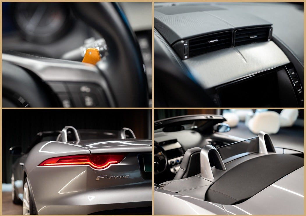 Grå Jaguar F-Type fra 2013