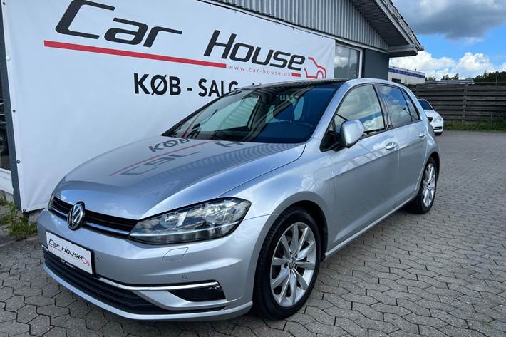 Sølv VW Golf VII fra 2018