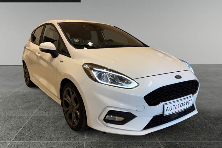 Hvid Ford Fiesta fra 2018