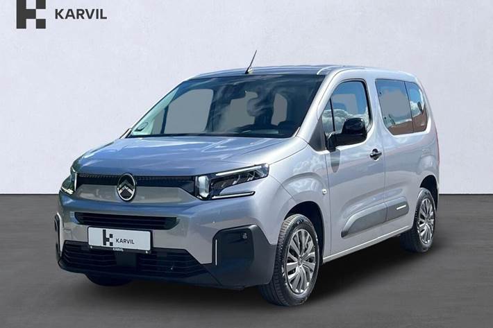 Sølv Citroën ë-Berlingo fra 2025 set udefra