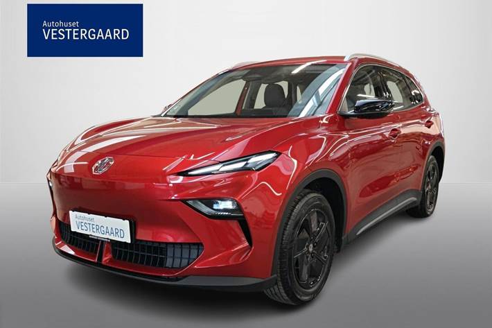 Rød MG MGS5 fra 2026 set udefra